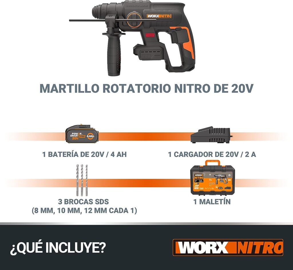 Taladro ligero 20V Worx