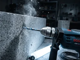 Bosch Professional GSB 13 RE portabrocas liberación rápida 1,5 a 13mm detalle mandril sin llave