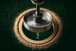 Corona de sierra madera diámetros grandes