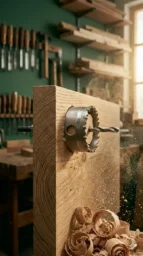 Corona de sierra agujero cerradura